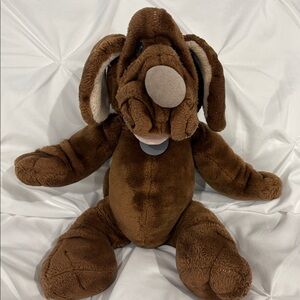 Vintage 1981 Wrinkles Hand Puppet Plush Dog by Ganz